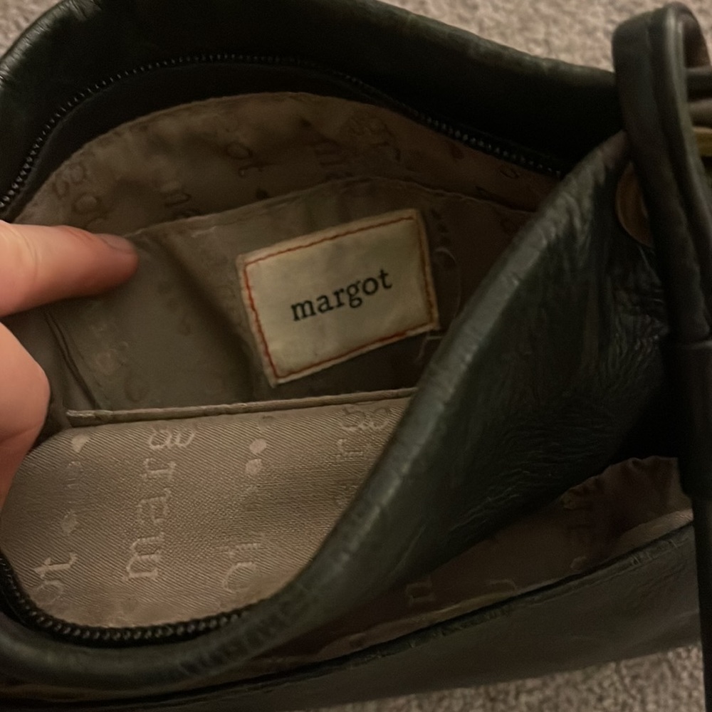 Margot Soft Black Leather Crossbody Purse - Picture 4 of 5